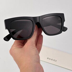 Gucci GG1793S 001 Sunglasses – Black Square Frame with Grey Lenses